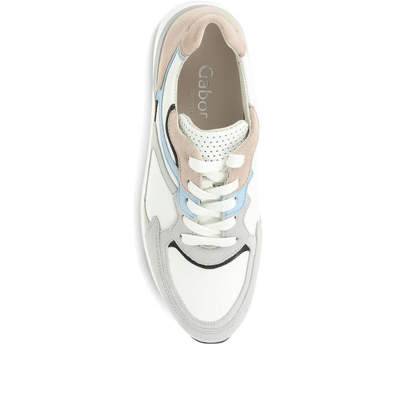 Chepstow Leather Wedge Trainers - GAB35541 / 322 396
