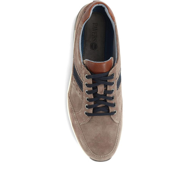 Leather Lace-Up Trainers - PARK35003 / 321 562
