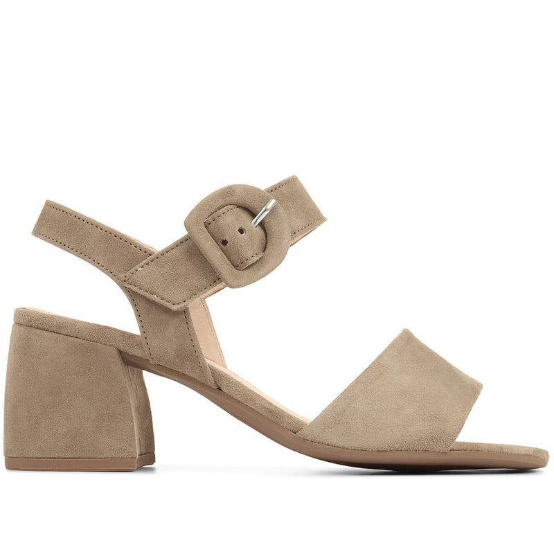 Suede Mid-High Block Heels - GAB35531 / 322 035