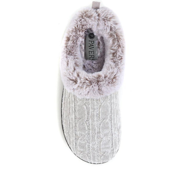 Faux-Fur Full Slippers - QING36019 / 322 513