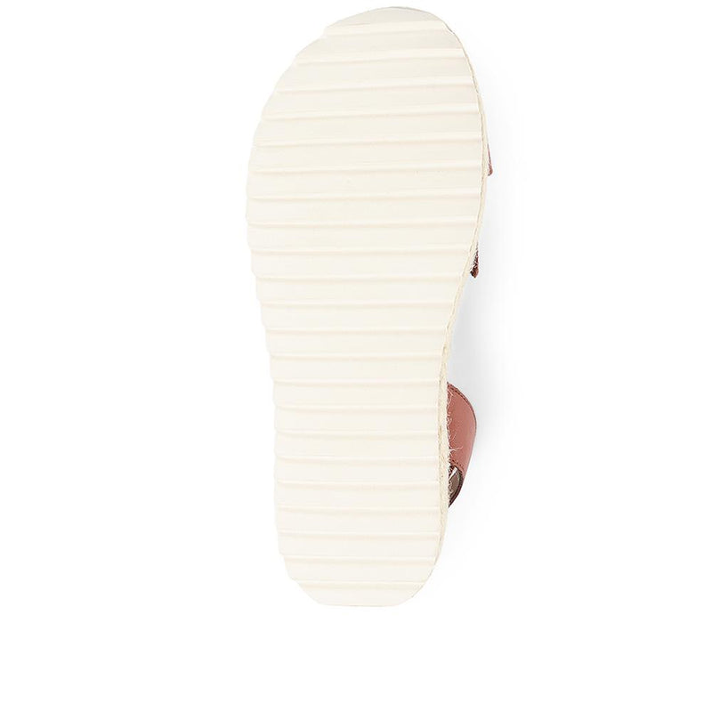 Astley Leather Platform Sandals - BARBR35518 / 321 406