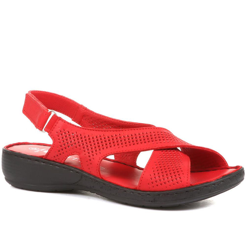 Leather Slingback Sandals - KAP35011 / 322 211