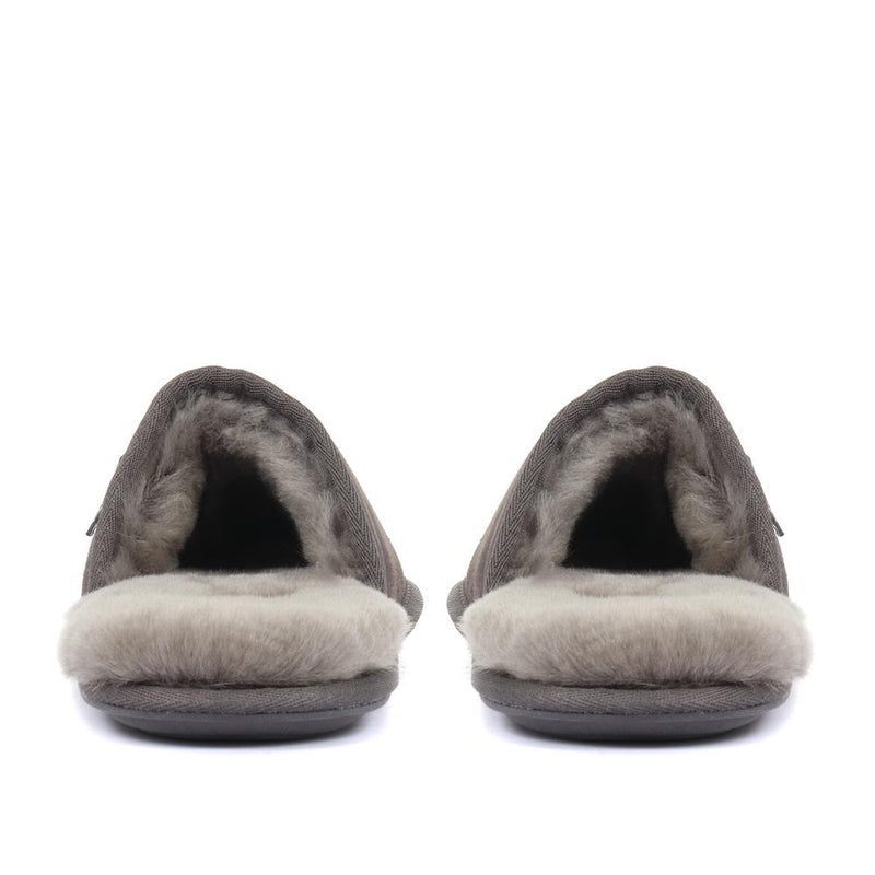 Men's Sheepskin Lined Slippers - DALBY / 319 282