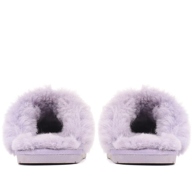 Bella-Rose Sheepskin Mule Slippers - BELLA-ROSE / 319 378