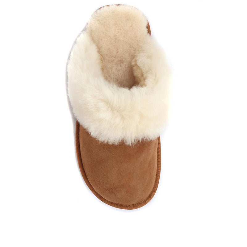 Bella-Rose Sheepskin Mule Slippers - BELLA-ROSE / 319 378