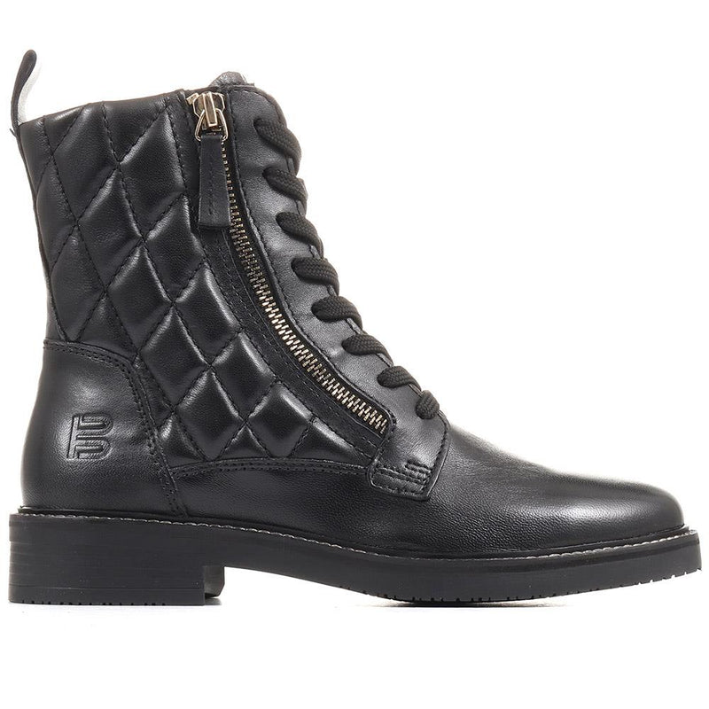 Fiona Lace-Up Leather Ankle Boots - BUG36518 / 322 875