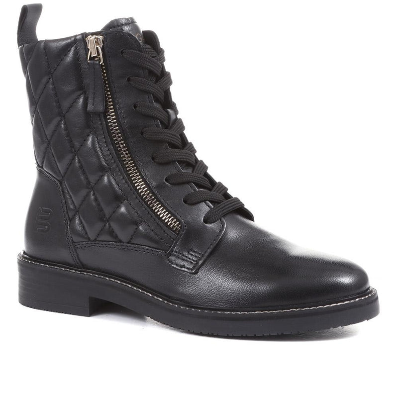 Fiona Lace-Up Leather Ankle Boots - BUG36518 / 322 875