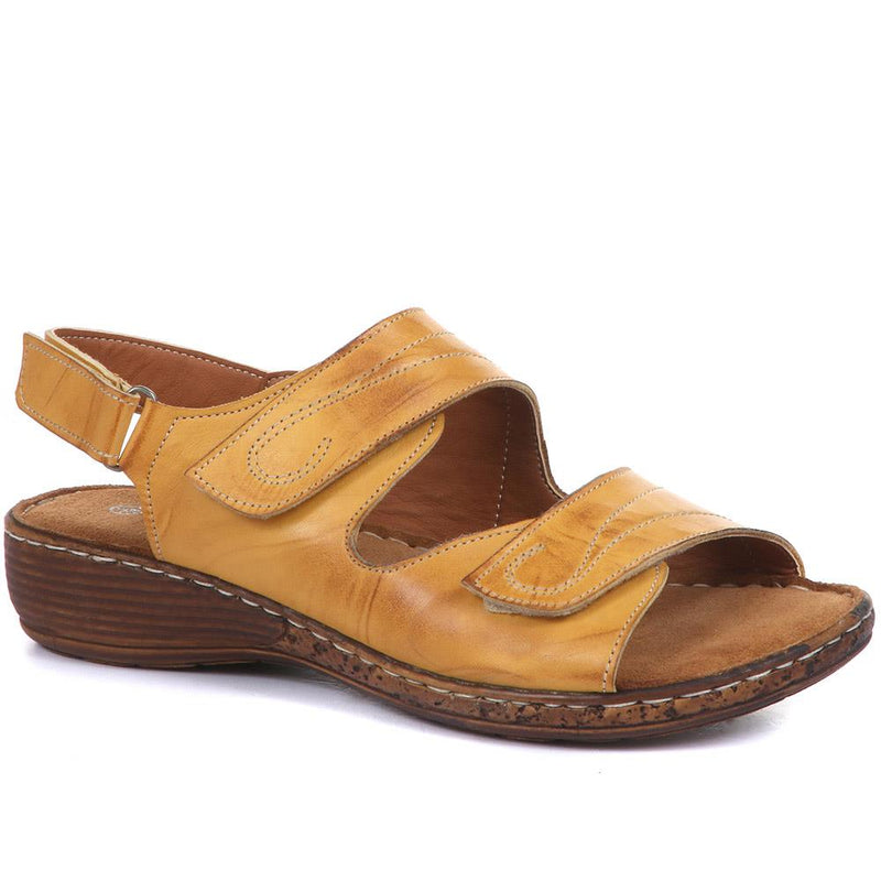 Dual Fitting Leather Sandals - LUCK33021 / 320 057