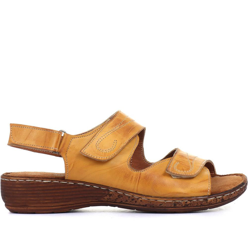 Dual Fitting Leather Sandals - LUCK33021 / 320 057