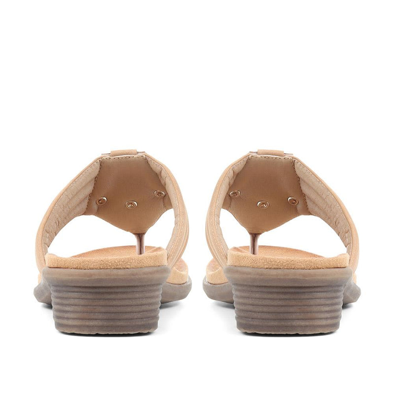 Heeled Toe-Post Sandals - BAIZH37077 / 323 511