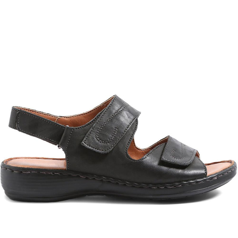 Dual Fitting Leather Sandals - LUCK33021 / 320 057