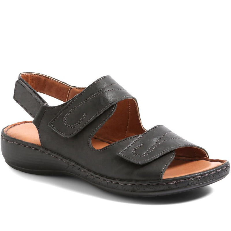 Dual Fitting Leather Sandals - LUCK33021 / 320 057