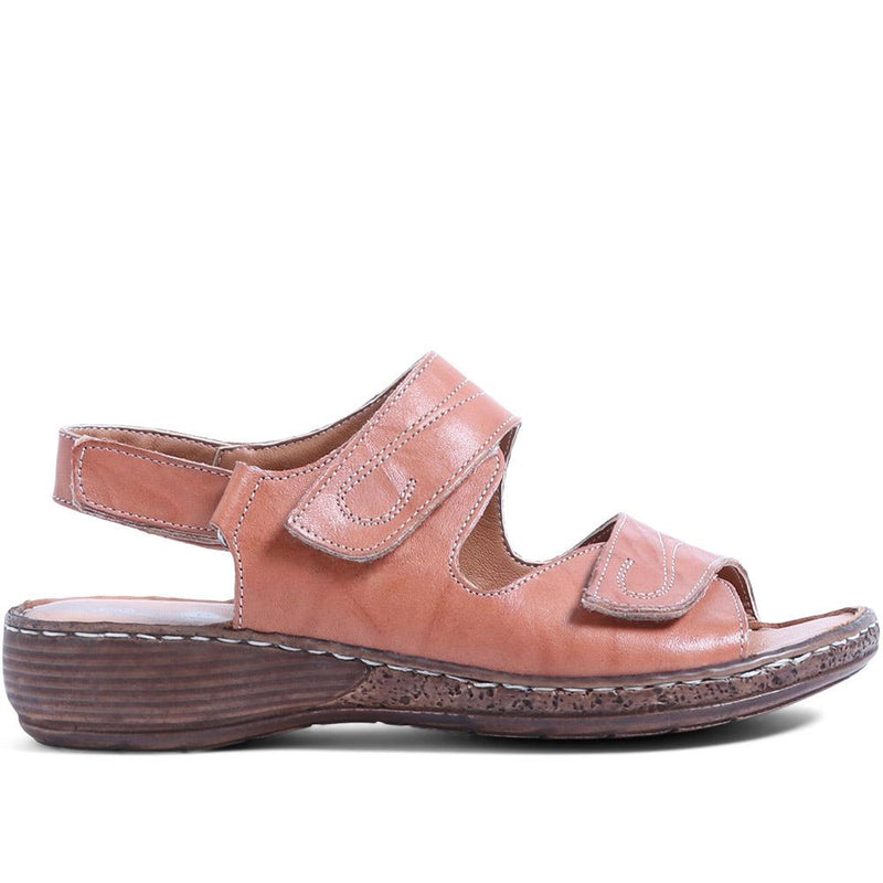 Dual Fitting Leather Sandals - LUCK33021 / 320 057