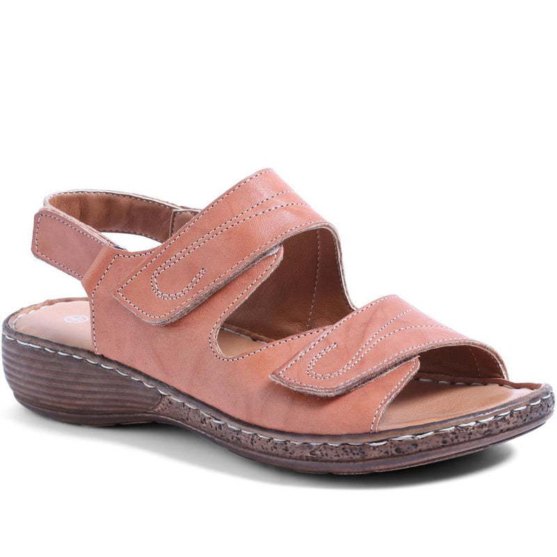 Dual Fitting Leather Sandals - LUCK33021 / 320 057