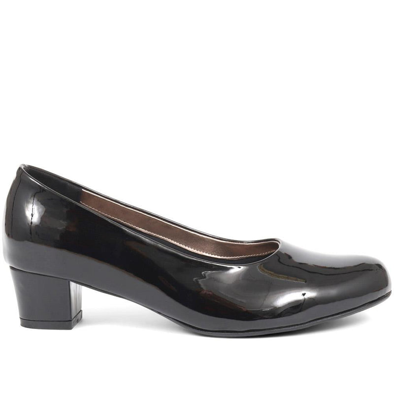 Block Heeled Court Shoes - AMITY37007 / 323 330