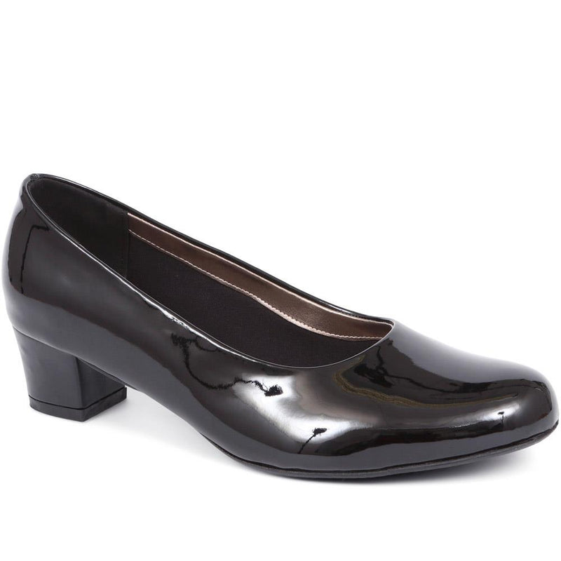 Block Heeled Court Shoes - AMITY37007 / 323 330