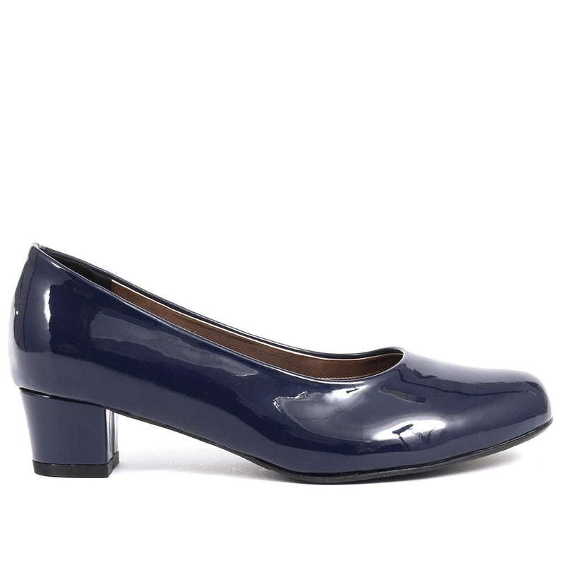 Block Heeled Court Shoes - AMITY37007 / 323 330