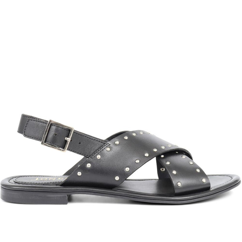 Elda Cross Over Studded Sandals - ELDA / 323 390