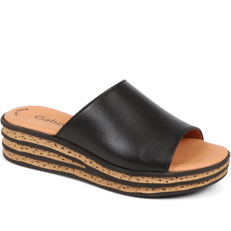 Leather Slip On Sandals - GAB37508 / 323 539