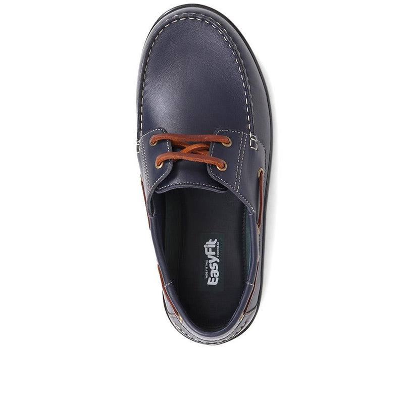 Extra Wide Leather Moccasins - RICARDO / 323 743