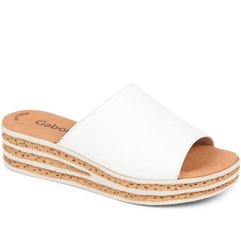 Leather Slip On Sandals - GAB37508 / 323 539