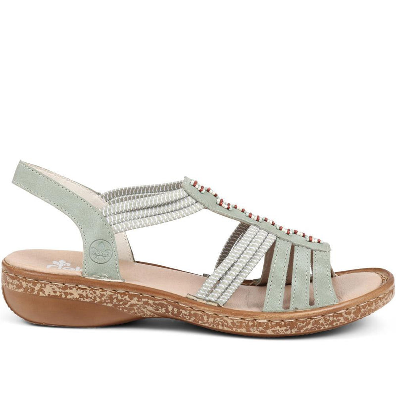 Beaded Slip-on Sandals - RKR37526 / 323 725