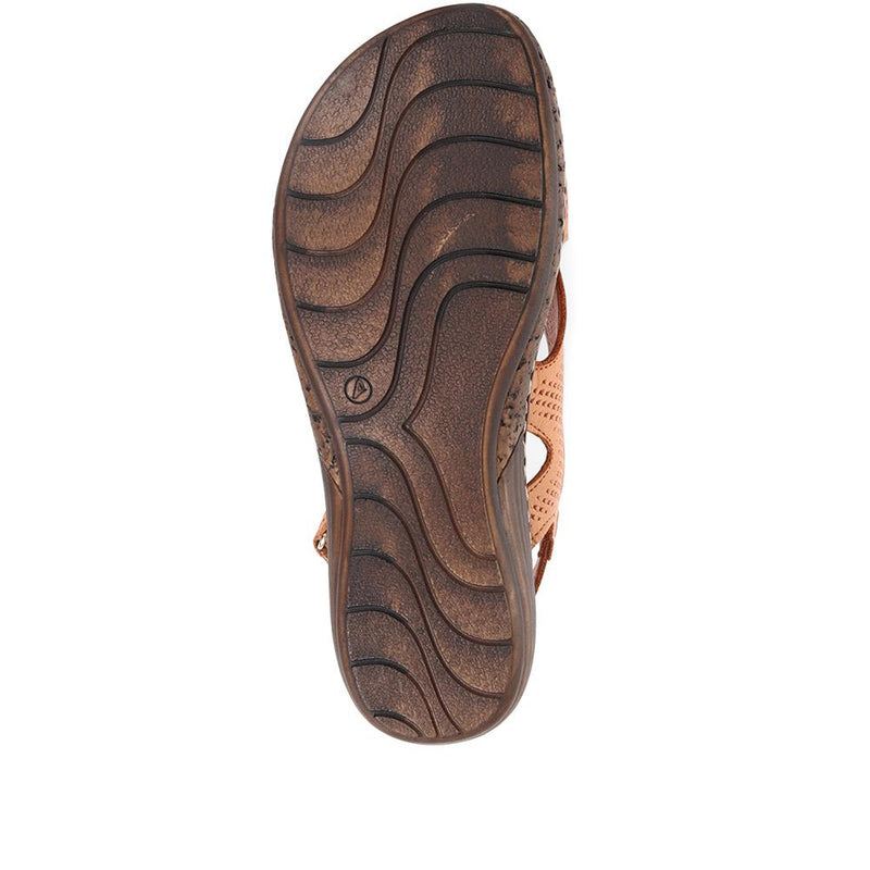 Leather Slingback Sandals - KAP35011 / 322 211