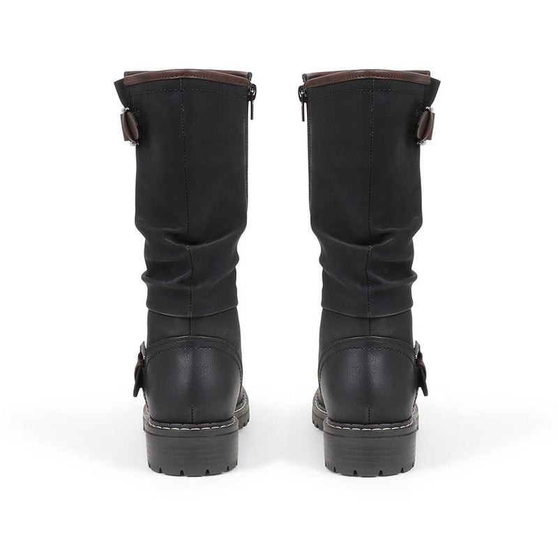 Buckle Mid Calf Boots - TELOO38009 / 324 493