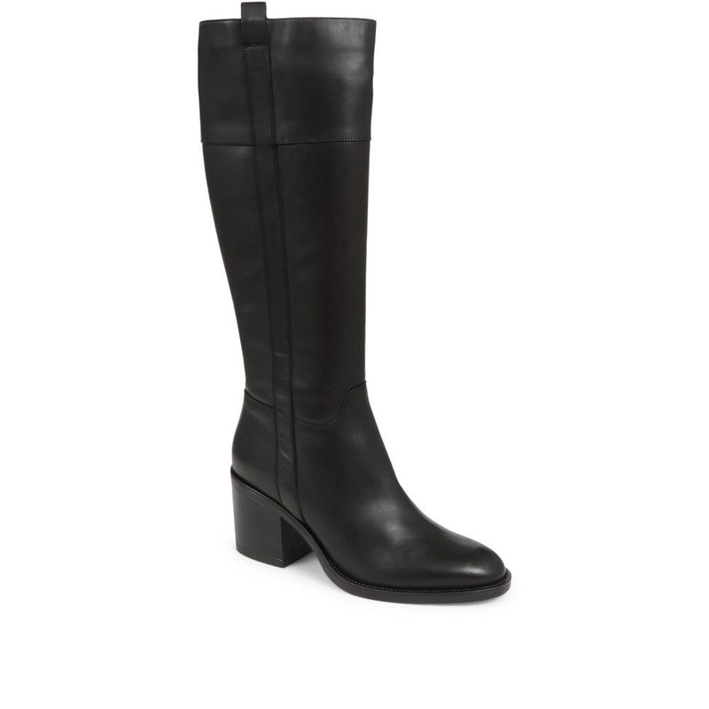 CARMINE Leather Knee High Boots - CARMINE / 324 307