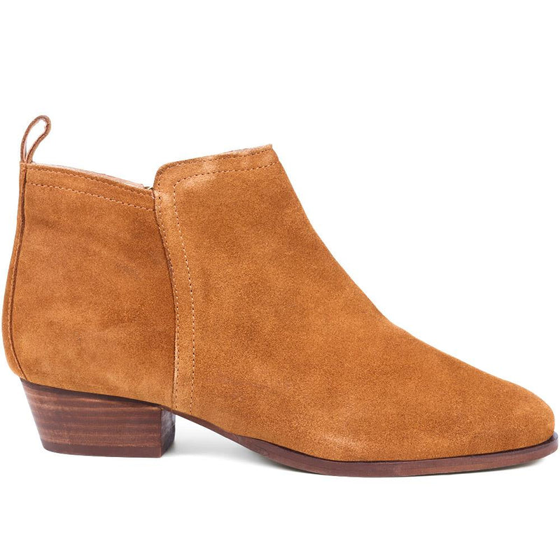 Florie Heeled Leather Ankle Boots - FLORIE / 324 290