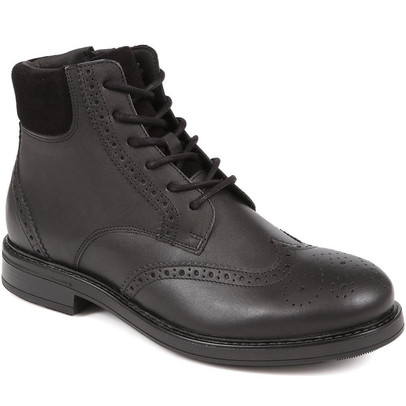 Deon Brogue Detailed Leather Boots - DEON / 324 500