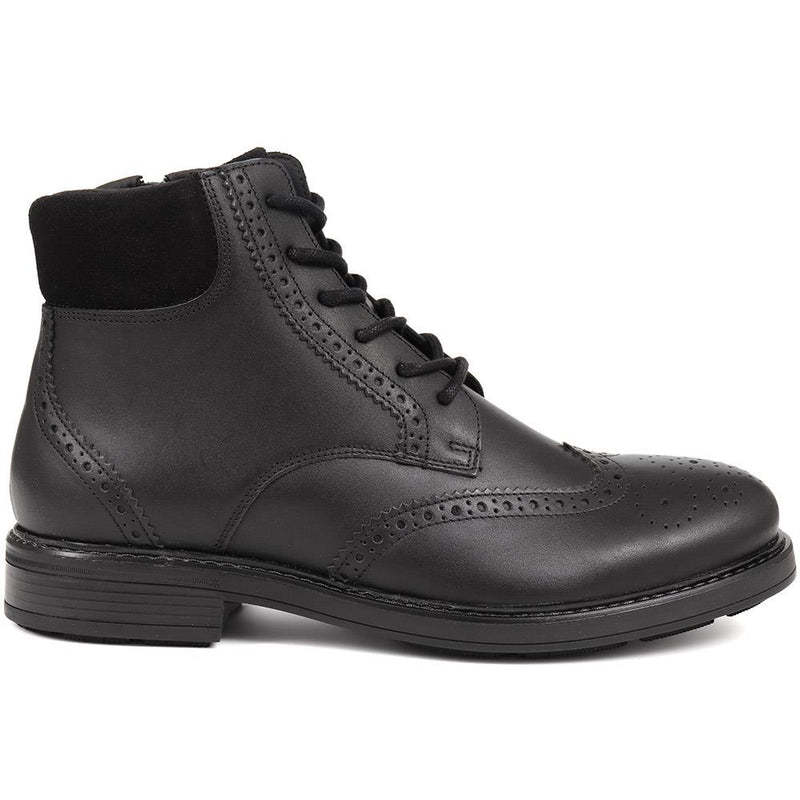 Deon Brogue Detailed Leather Boots - DEON / 324 500