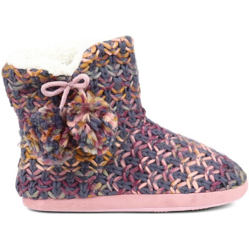 Patterned Knit Slipper Boots - GALOP38009 / 324 484