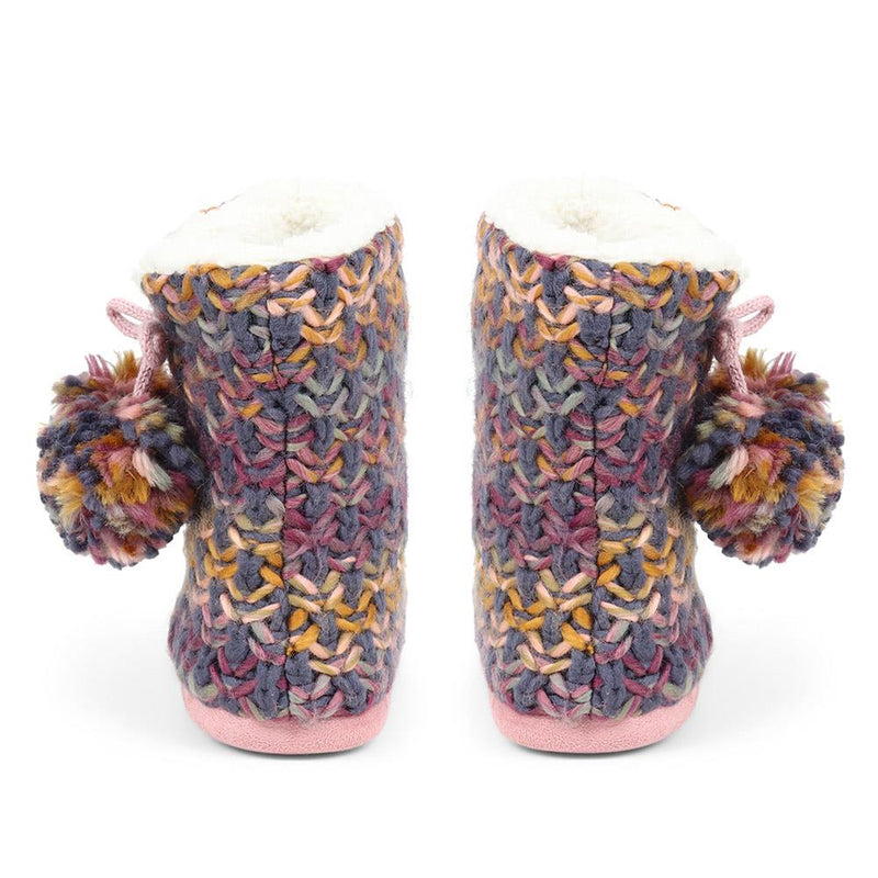 Patterned Knit Slipper Boots - GALOP38009 / 324 484