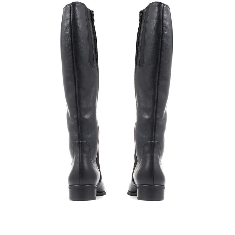 Brook Slim Calf Fit Leather Riding Boots - GAB28507 / 313 145