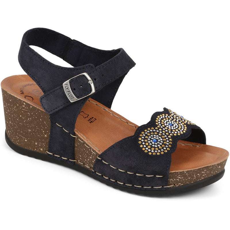 Leather Wedge Sandals - FLY39075 / 324 755