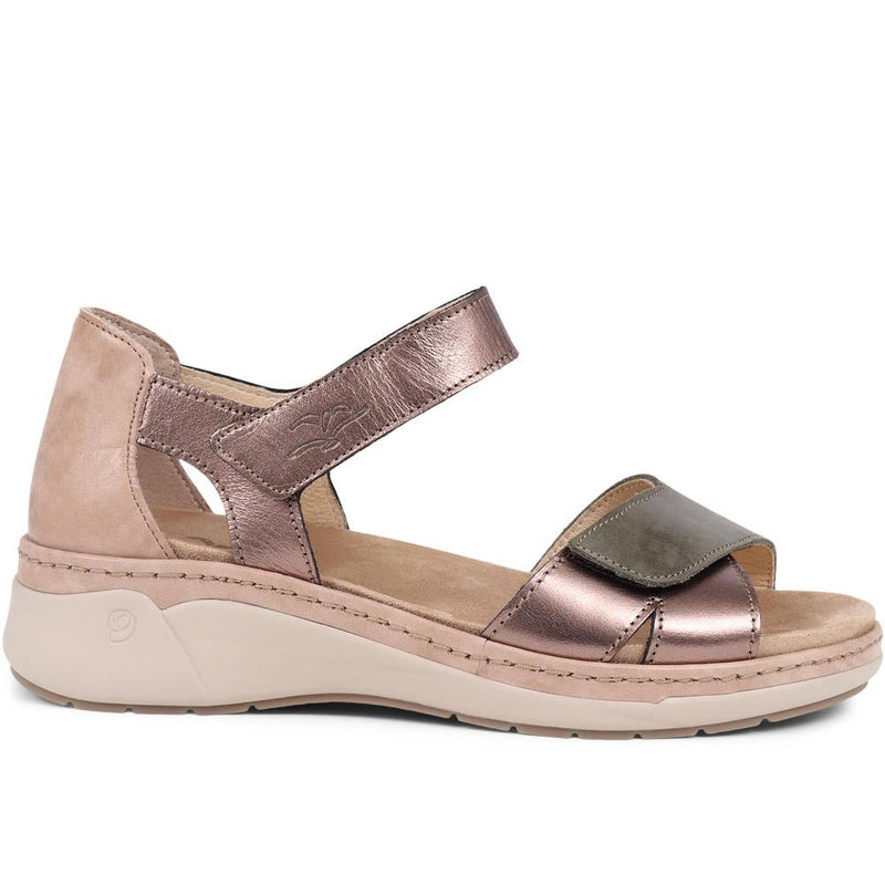 Leather Touch-Fasten Sandals  - CAL39001 / 325 185