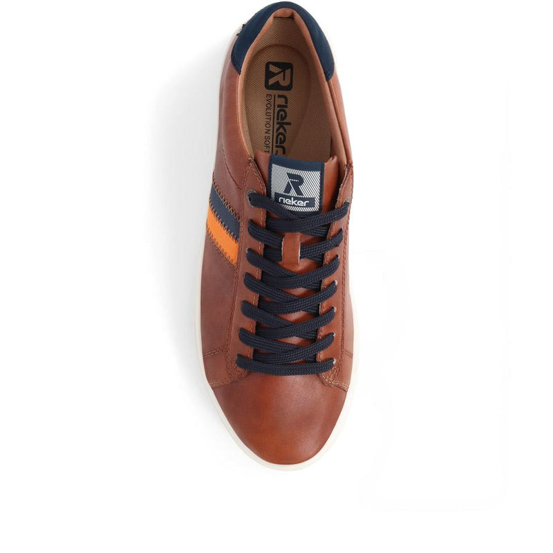 Leather Lace-Up Trainers  - RKR39519 / 324 842