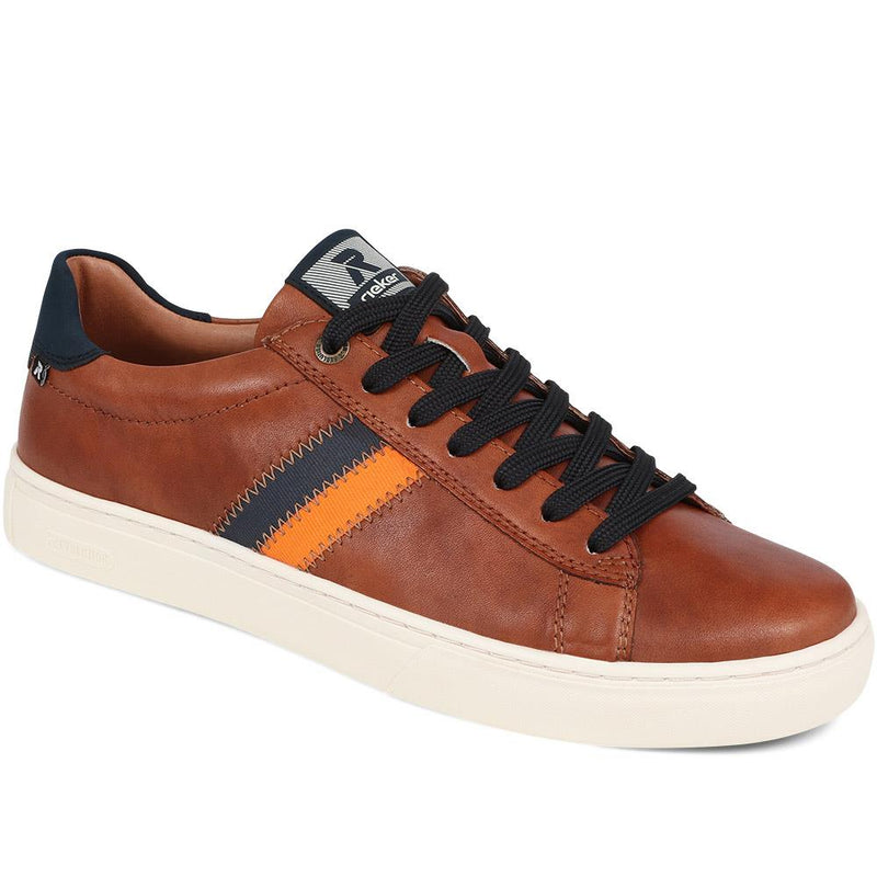 Leather Lace-Up Trainers  - RKR39519 / 324 842