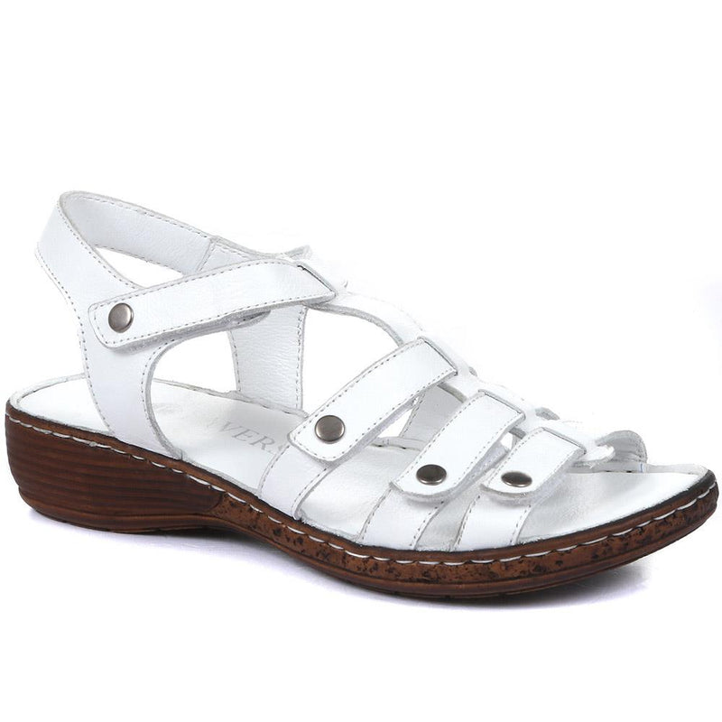 Leather T-Bar Sandals - LUCK33015 / 320 059