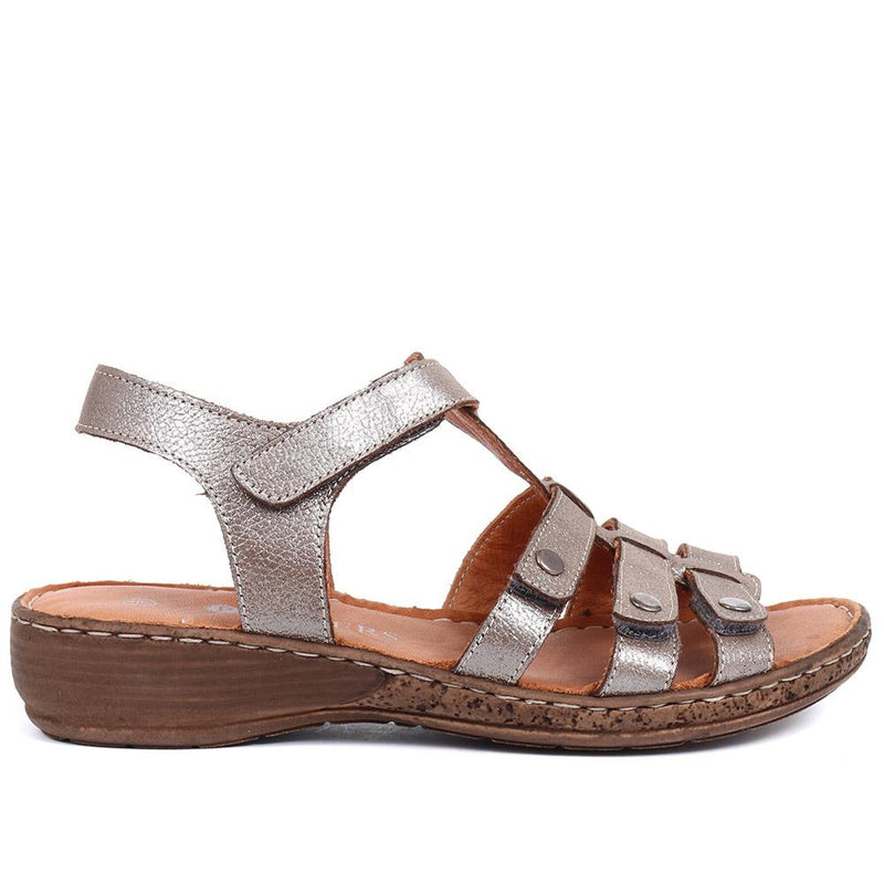 Leather T-Bar Sandals - LUCK33015 / 320 059