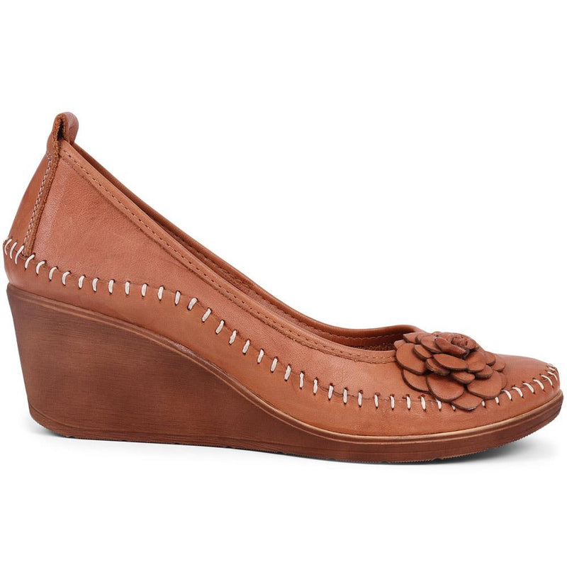 Leather Wedge Shoes - GOKH39007 / 325 335