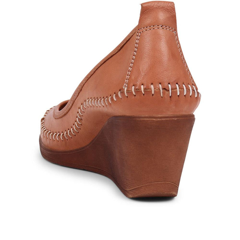 Leather Wedge Shoes - GOKH39007 / 325 335