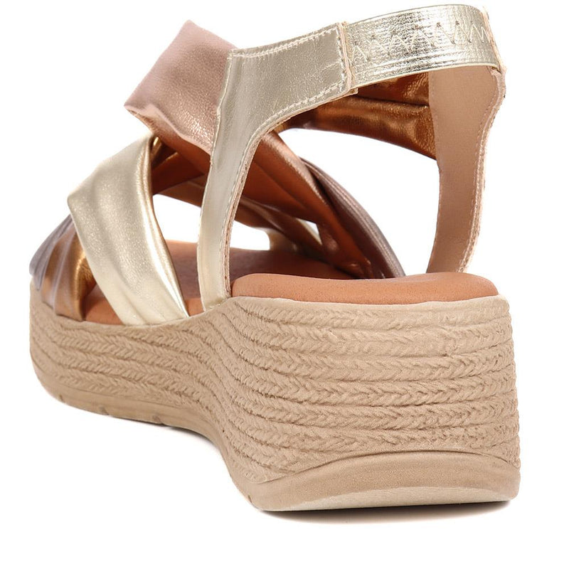 Cross-Strap Platform Sandals  - MARIL39003 / 325 332