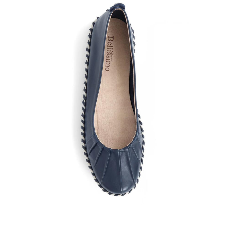 Leather Ballet Pumps - BOT39011 / 324 916