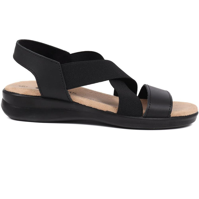 Elasticated Slip-On Sandals  - POLY39007 / 325 479