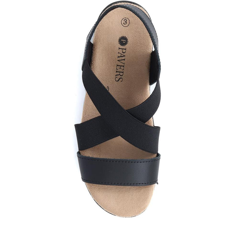 Elasticated Slip-On Sandals  - POLY39007 / 325 479