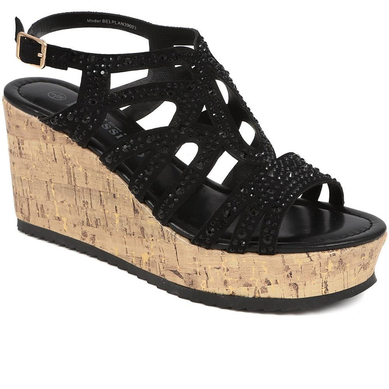 Platform Wedge Sandals  - BELPLAN39003 / 325 315