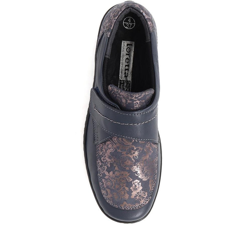 Touch-Fasten Floral Monk Shoes - HAK40021 / 326 620