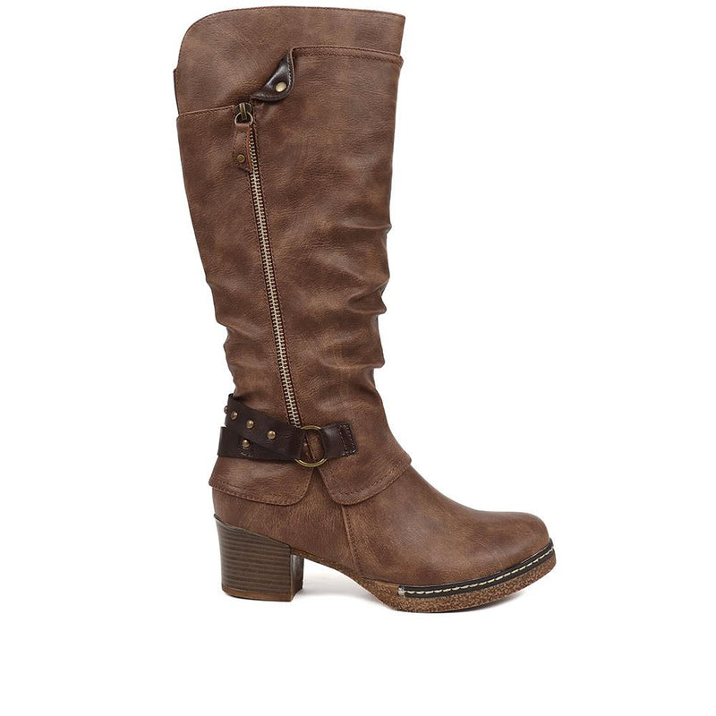 Block-Heeled Long Boots  - WOIL38051 / 324 748